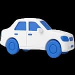 Ícone de um carro na cor branca