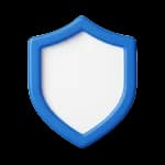 Ícone de um escudo na cor branca