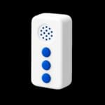 Ícone de um interfone na cor branca