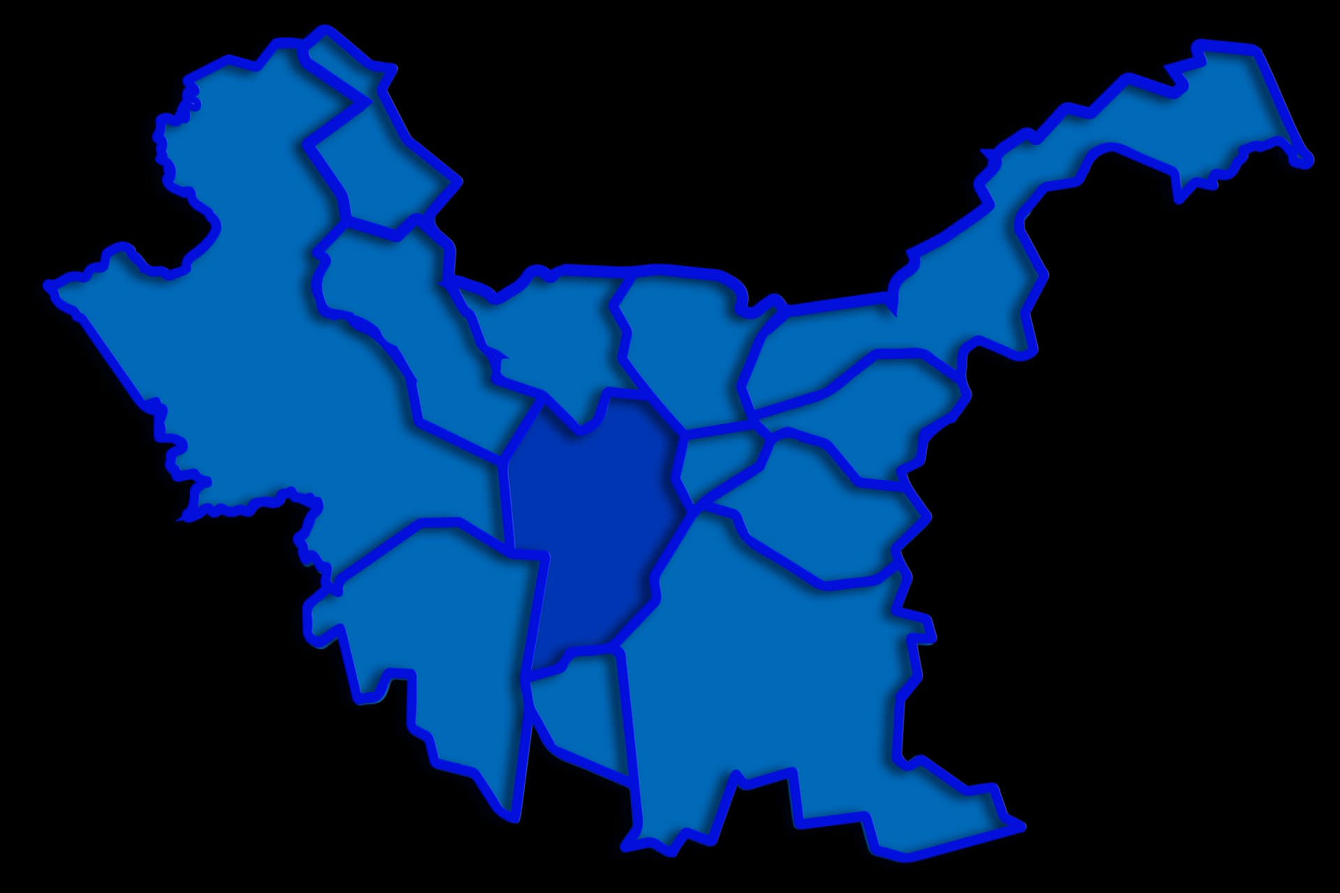 mapa de Curitiba e região, simbolizando o local de atendimento da Delorian