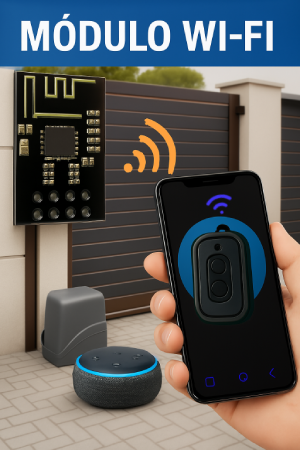 Imagem de um motor de portão eletrônico